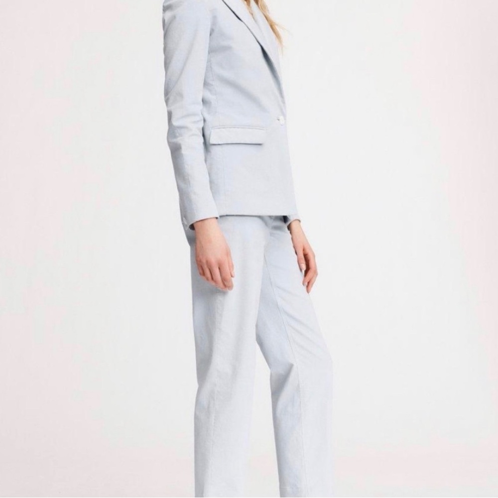 rag & bone Light Blue Women's Blazer and Trousers Suit